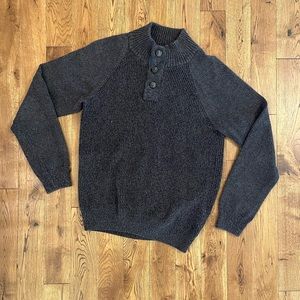 Weatherproof Vintage sweater shawl collar, Large, 100% cotton